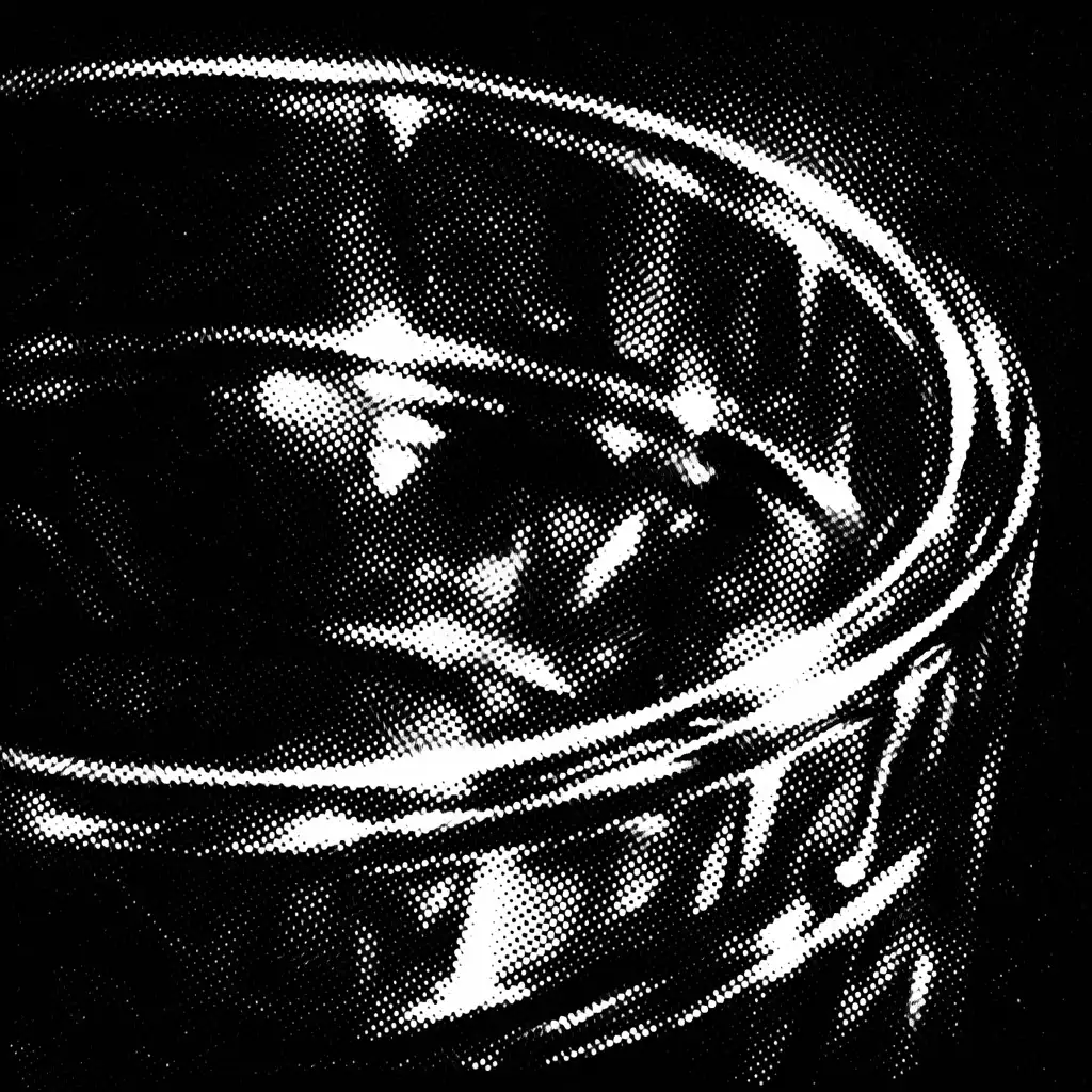 Glass rim catching light